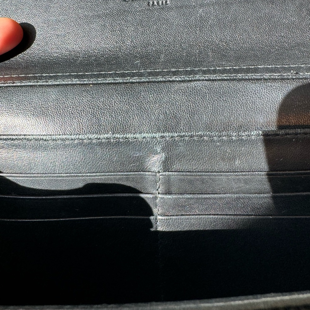 SUPER RARE - Dior Black Patent Leather Logo Ultimate Continental Wallet - Picture 11 of 15